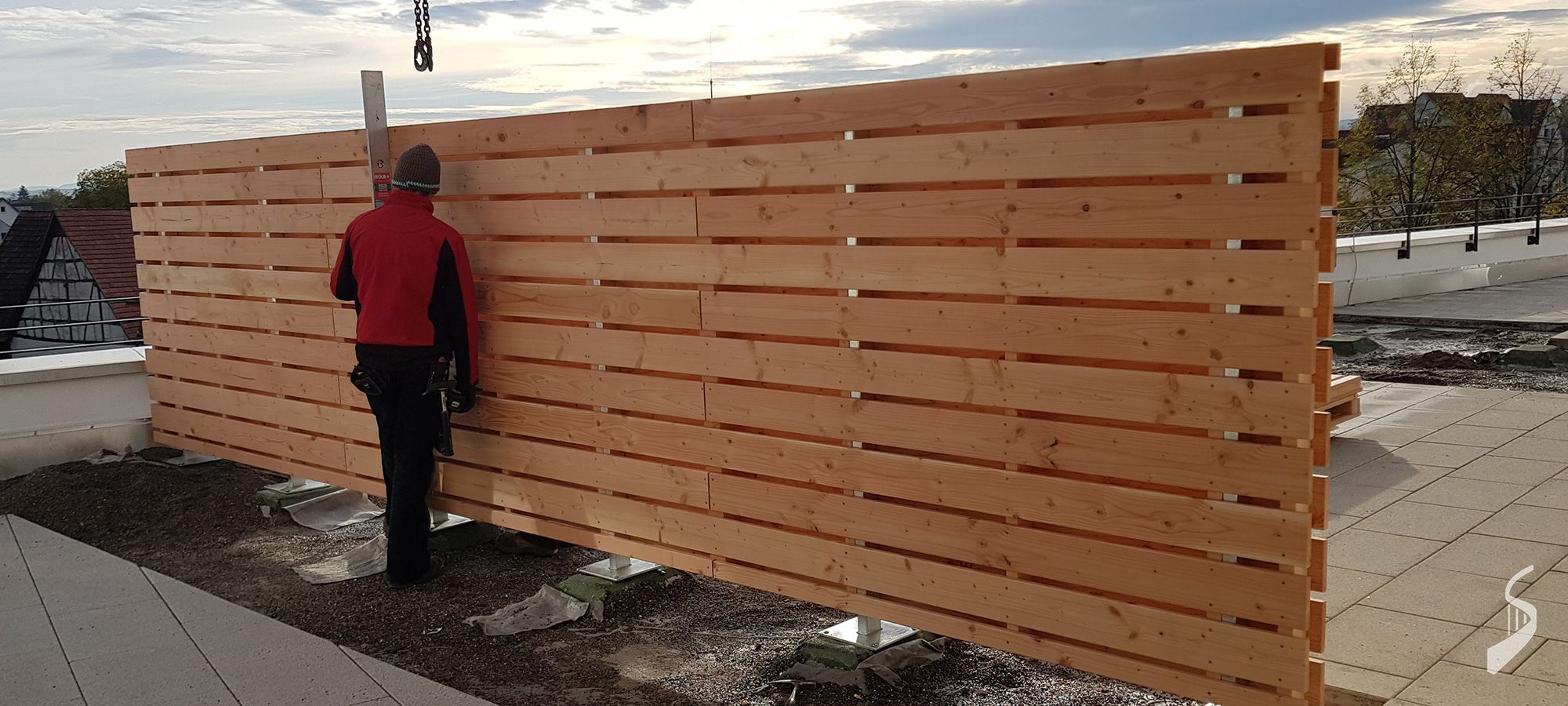 Sichtschutzwand aus Holz in Plochingen kaufen